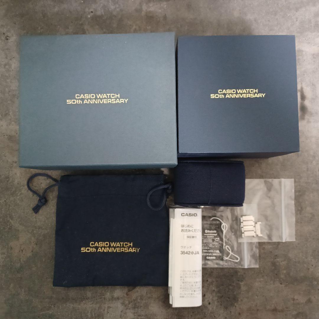 美品 CASIO カシオトロン TRN-50SS-2AJR 50周年記念モデル
