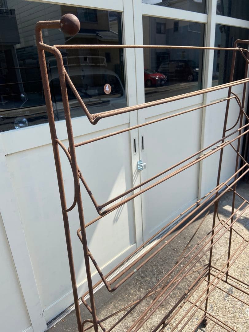 マガジンラックアイアンインダストリアルアンティークヴィンテージ店舗ディスプレイ