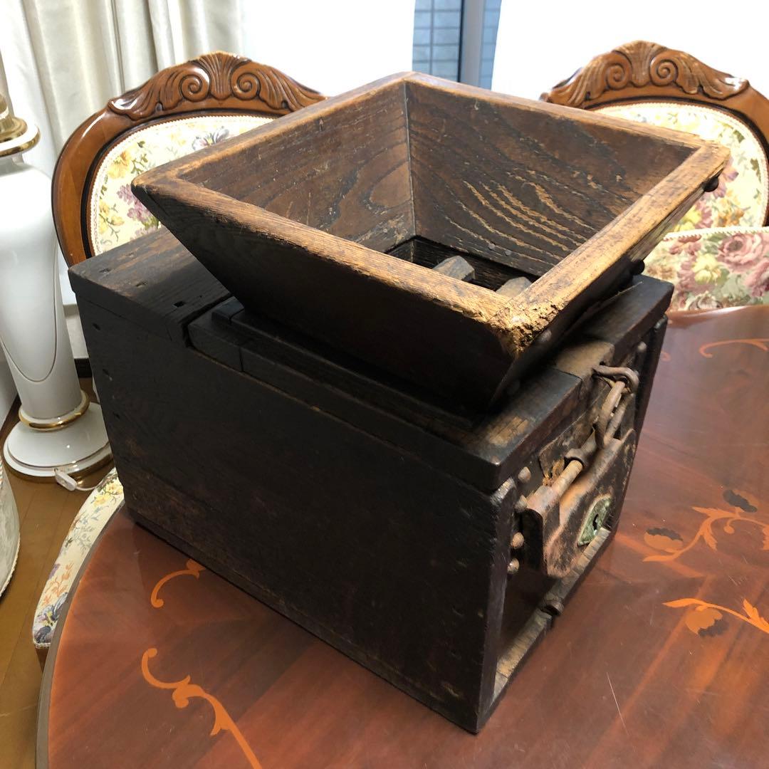 銭箱　アンティーク　鍵無し