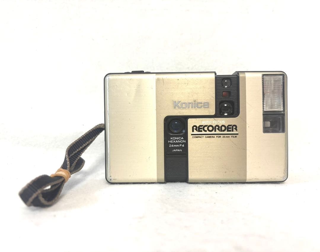 【動作品 希少】Konica RECORDER AUTO FOCUS ゴールド