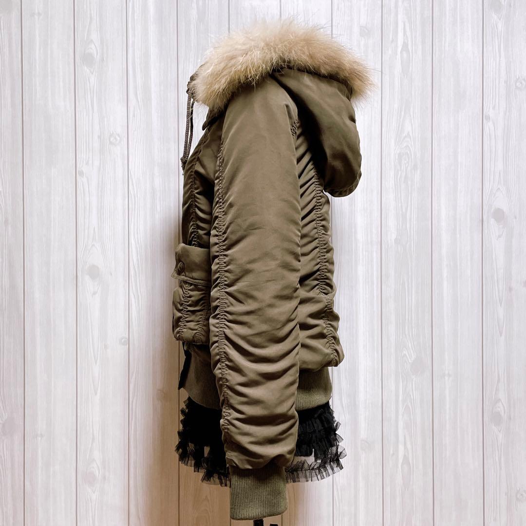 モッズコート ミリタリー ジャケット リアルファー 平成ギャル y2k グランジ