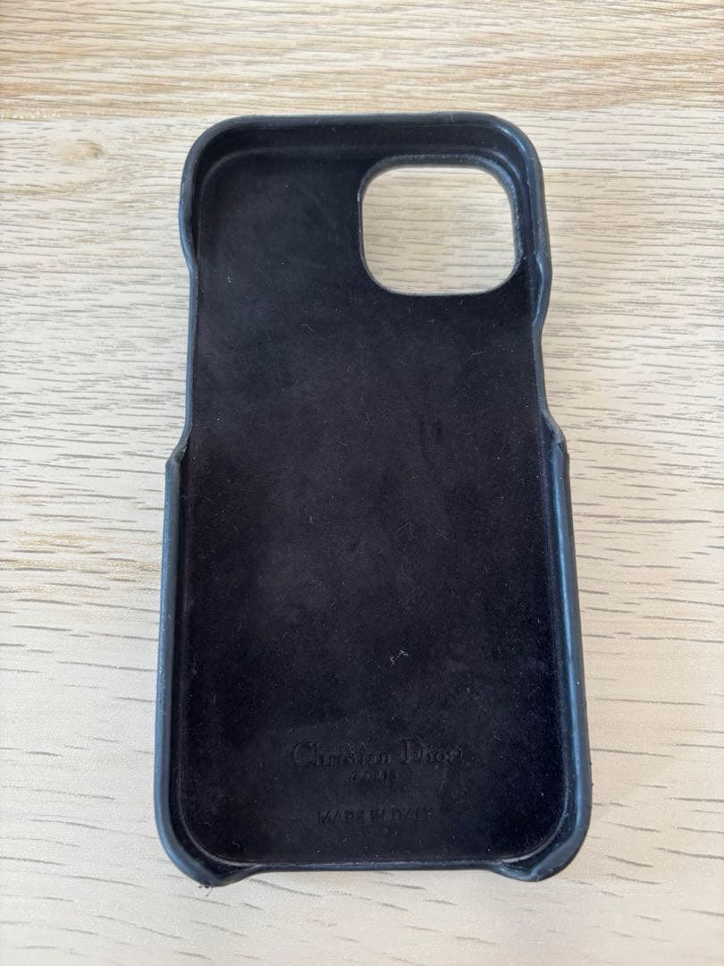 Christian Dior iphone15 ケース カナージュ チャーム付き