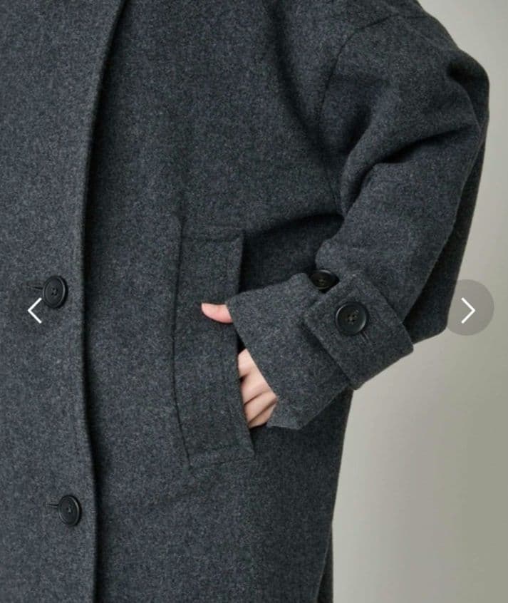 Curensology /メルトンスタンドカラーコート