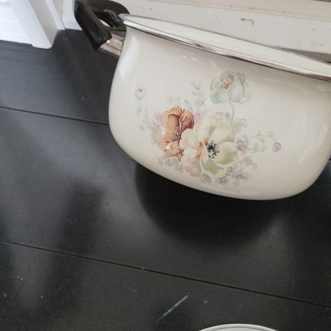 ハイランドホーローウェア　鍋セット 18cm 20cm