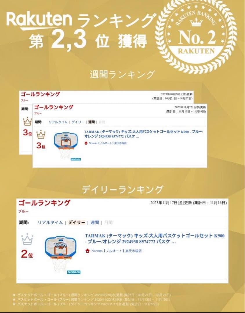 TARMAK バスケットボールゴール 壁掛け式