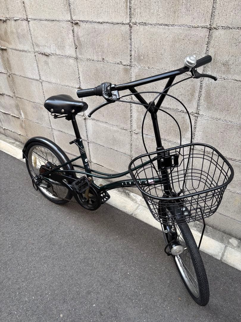 <両タイヤ新品>ミニベロ　グリーン