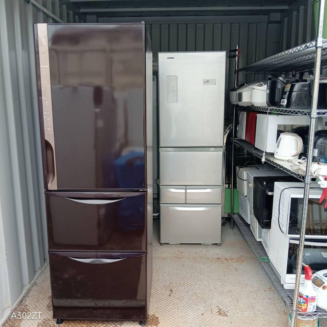 【589】人気モデル　日立　自動製氷機能付き大型冷蔵庫　375L