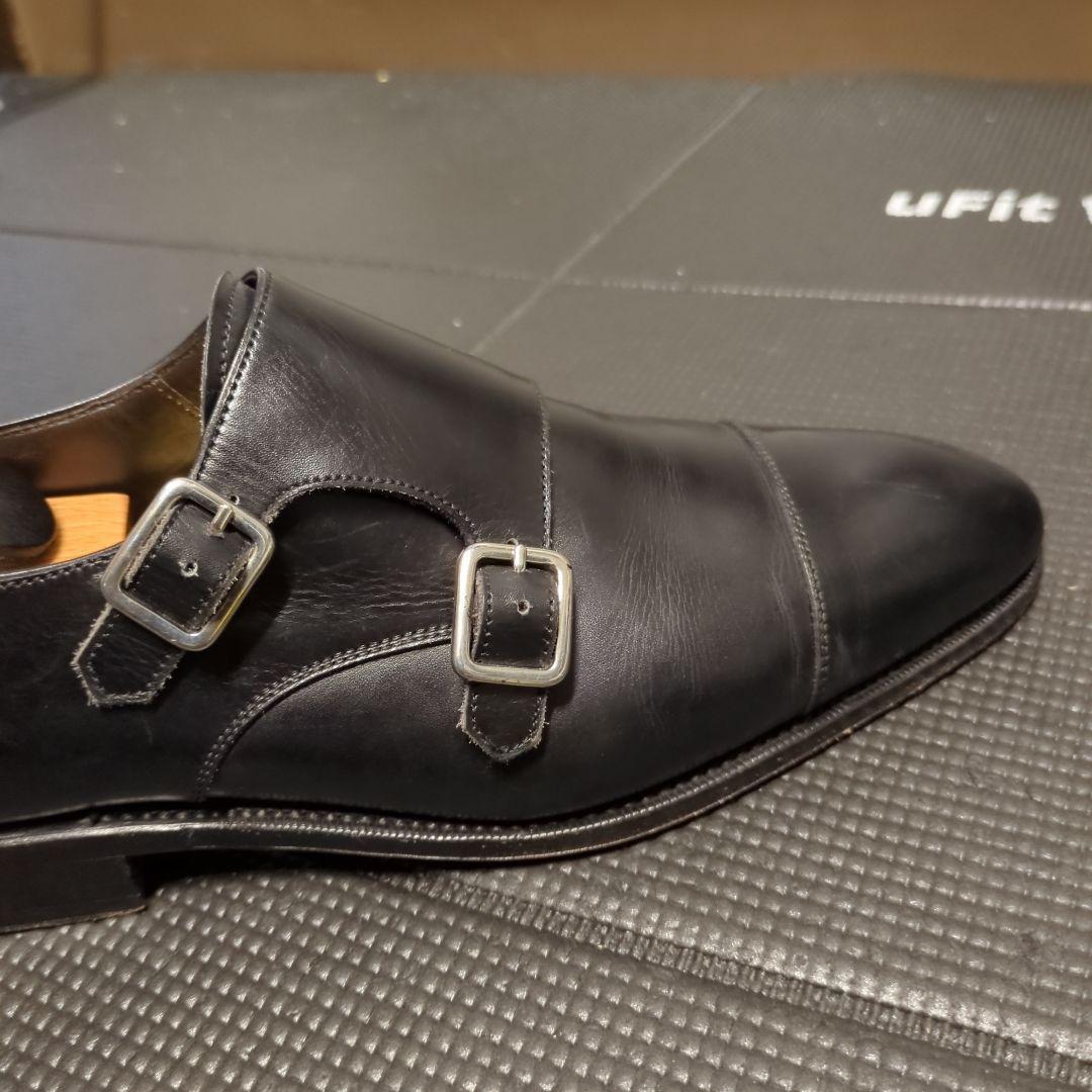 カルミナ　ブラック ダブルモンク サイズ7.5