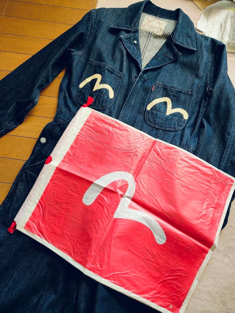 【EVISU】オールインワン　デニム　ツナギ　エヴィス