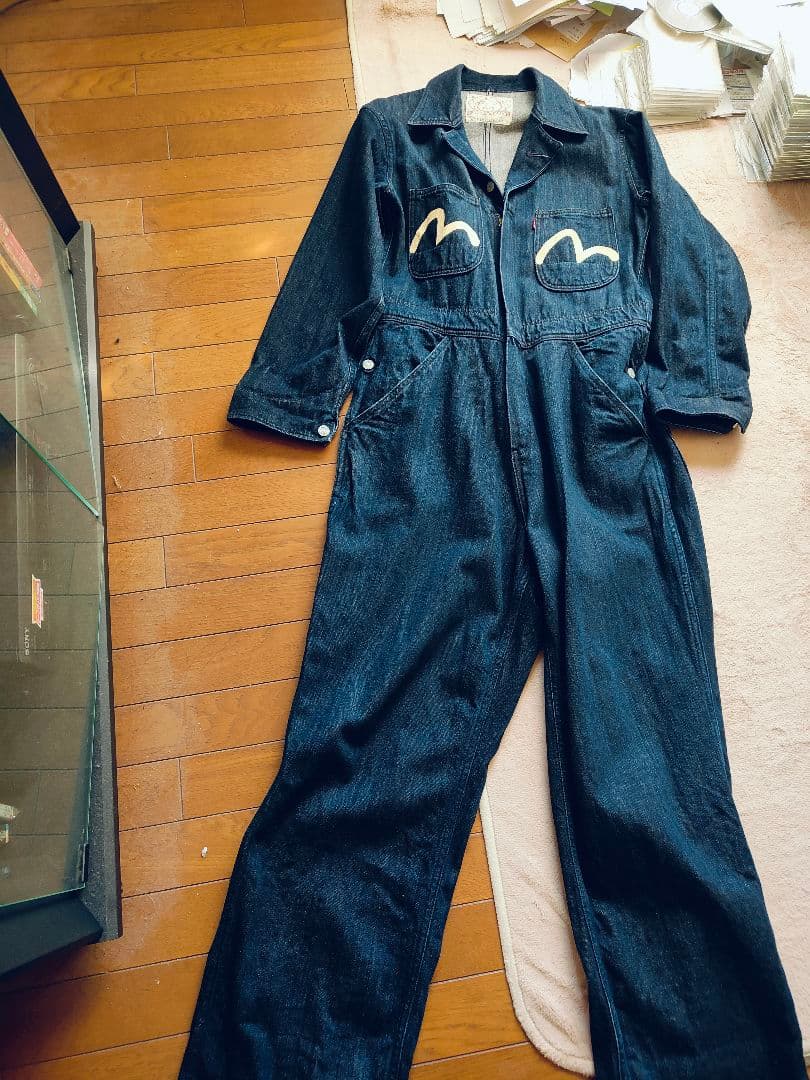 【EVISU】オールインワン　デニム　ツナギ　エヴィス