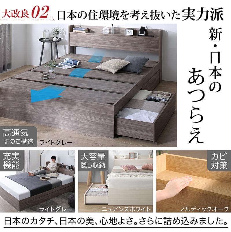 最安値！マットレスなし シングルベッド 　収納 コンセント 送料込み！ 26