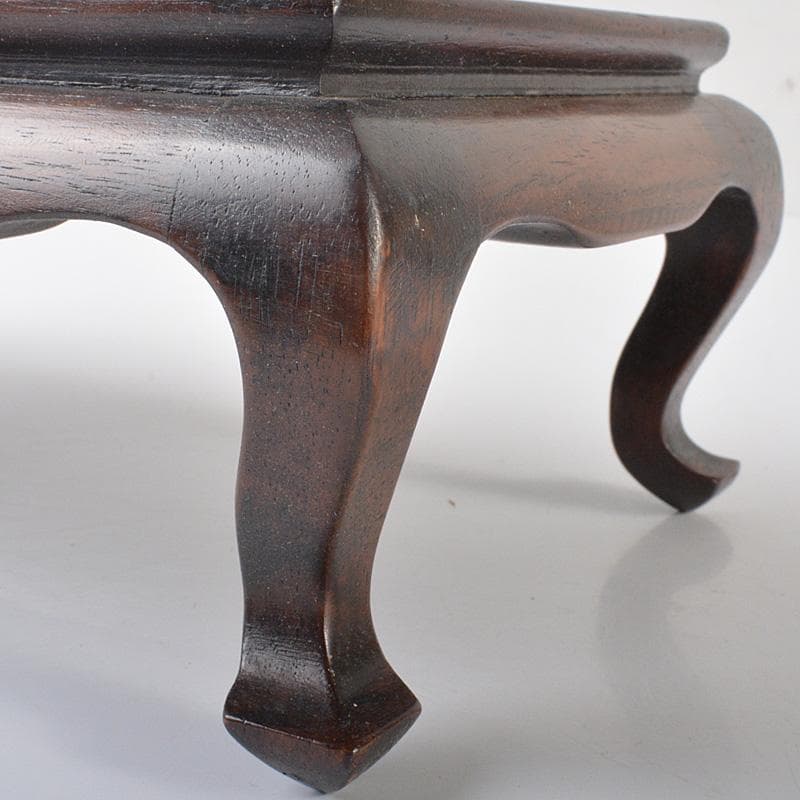 中国　唐木花梨製　平卓　飾台　香炉台　V　R6588E