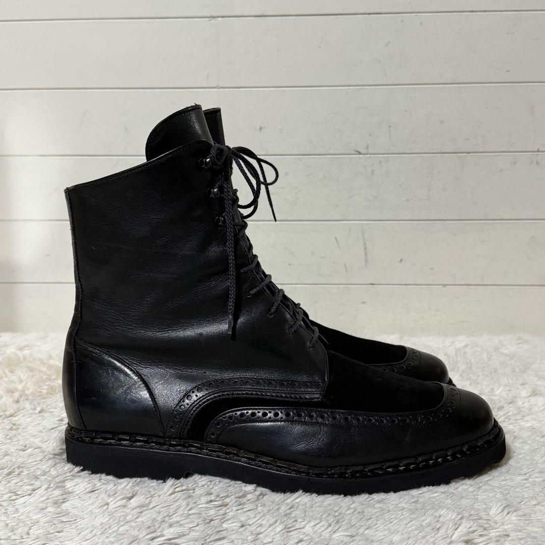 ⭐️極美品⭐️　タケガハラトシノスケ　レースアップブーツ　ブラック　レザー