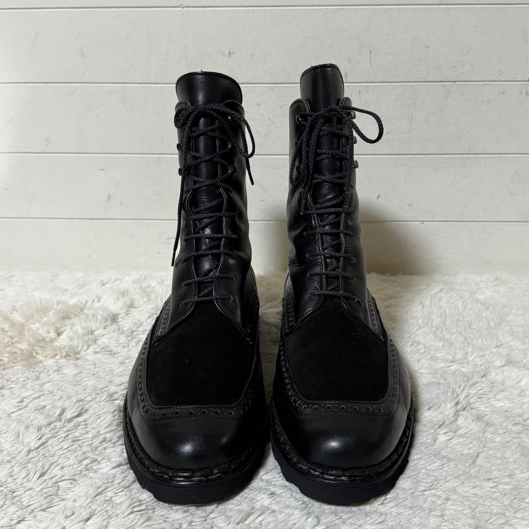 ⭐️極美品⭐️　タケガハラトシノスケ　レースアップブーツ　ブラック　レザー