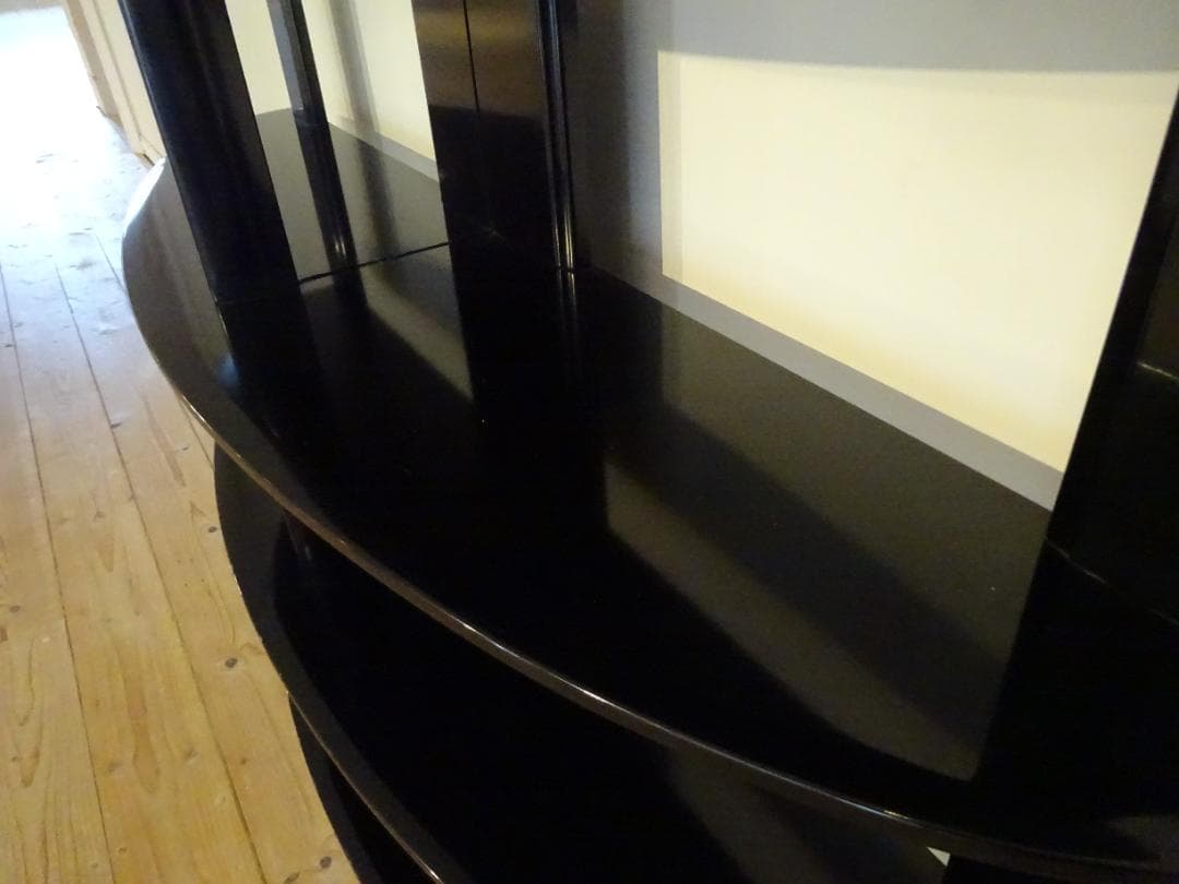 MORISHIGE/森繁　黒漆塗り　飾り棚　高級　美品