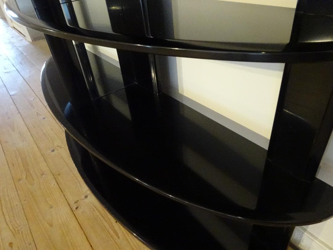 MORISHIGE/森繁　黒漆塗り　飾り棚　高級　美品