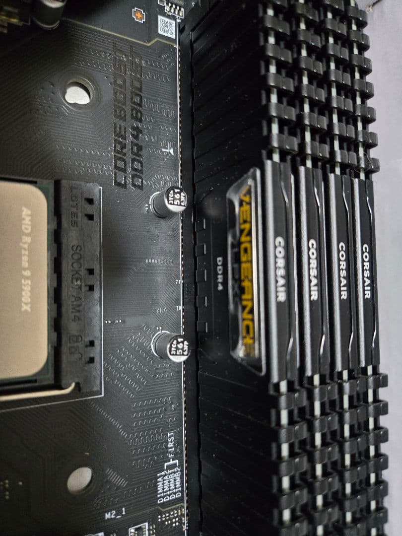 B550+ Ryzen 9 5900X+ DDR4 8gb*4p枚