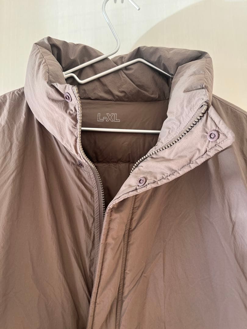 【MUJI Labo】撥水ダウンジャケット/L-XL/ブラウン