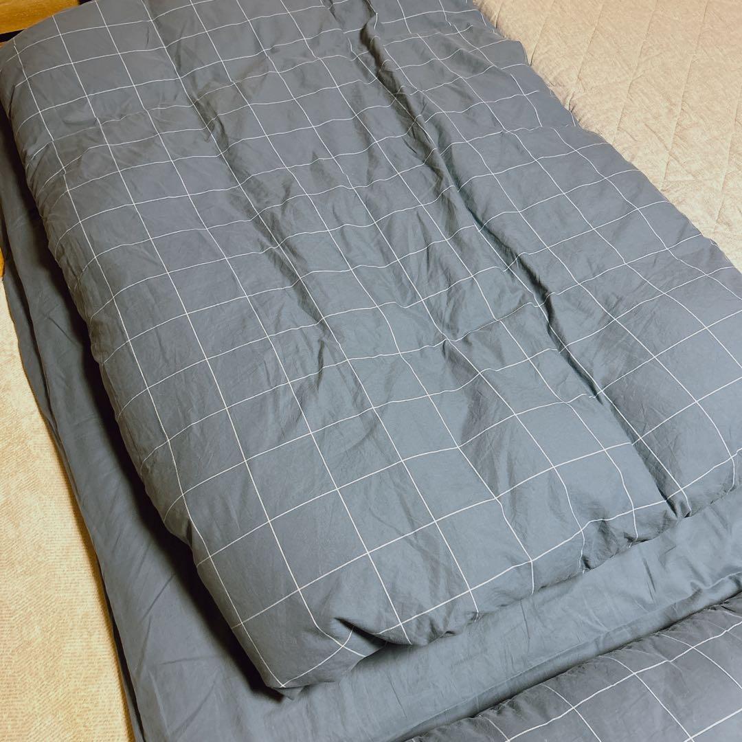 無印良品　防ダニ　寝具３点セット　カバー付き　シングル