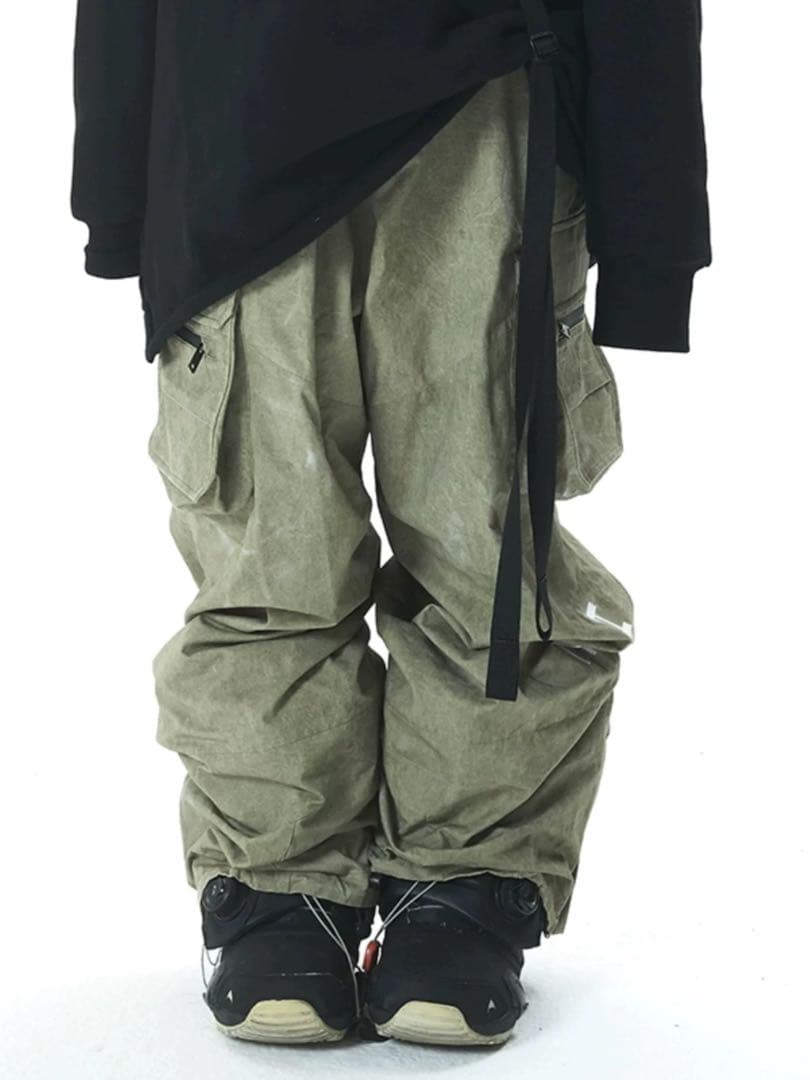 スキーパンツ M 男女兼用 カーキ 新品未使用