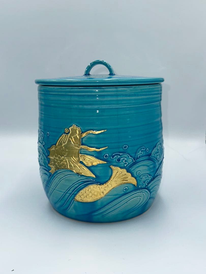 浅黄交趾荒磯　皆具　叶松谷作