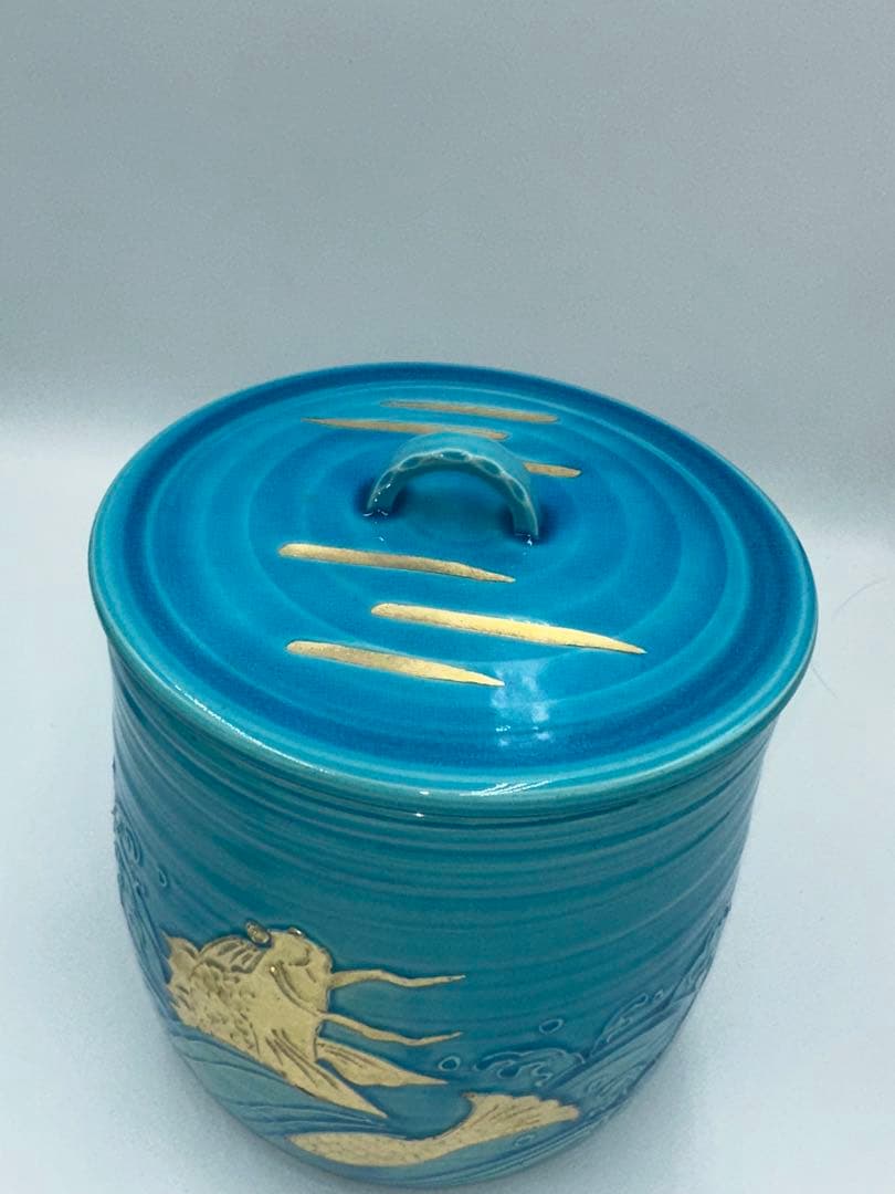 浅黄交趾荒磯　皆具　叶松谷作