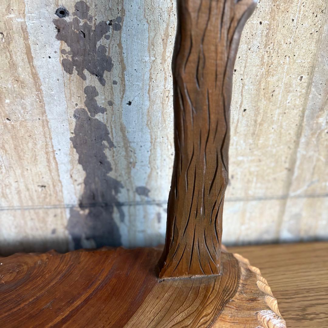 木彫りオブジェ　ヴィンテージ 渡辺一生