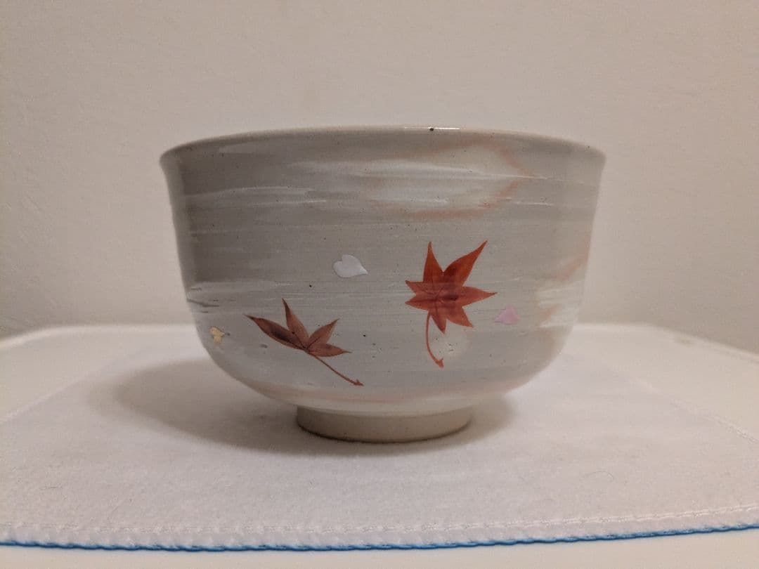 中村秋峰　茶碗　共箱　口径12㎝