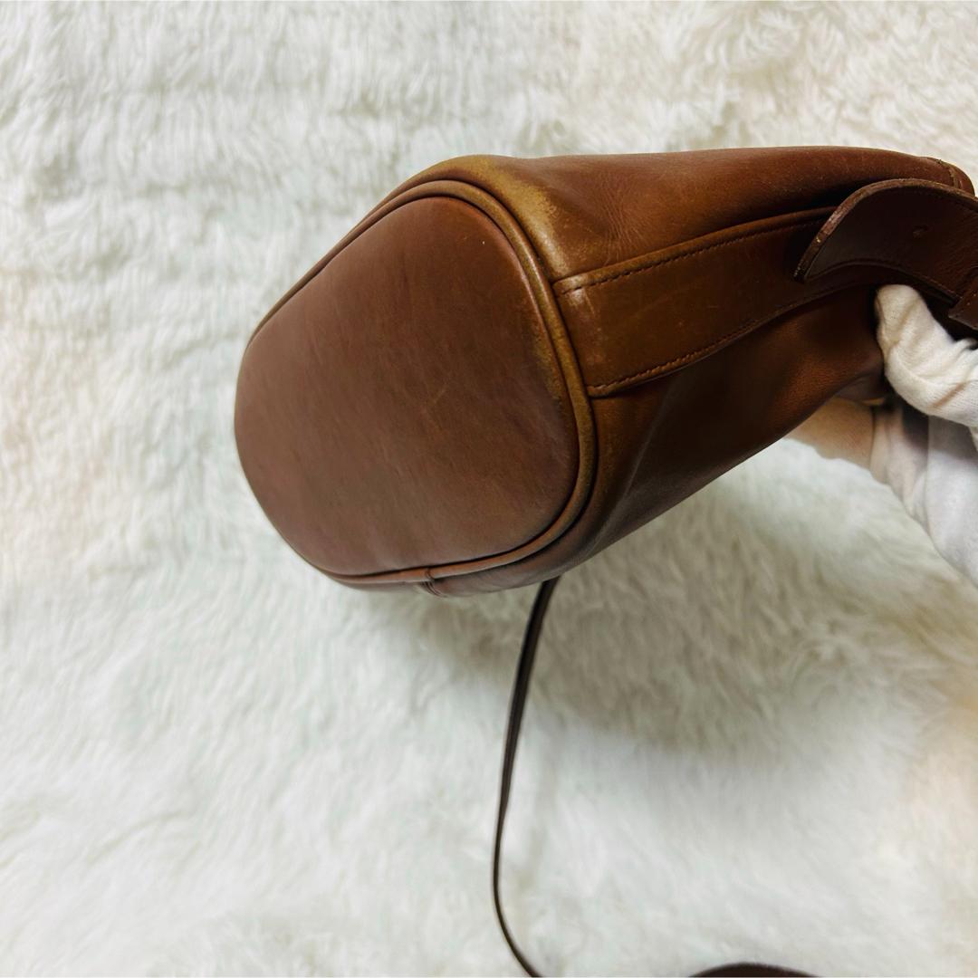 COACH オールドコーチ オールレザー ショルダーバッグ ブラウン 4143