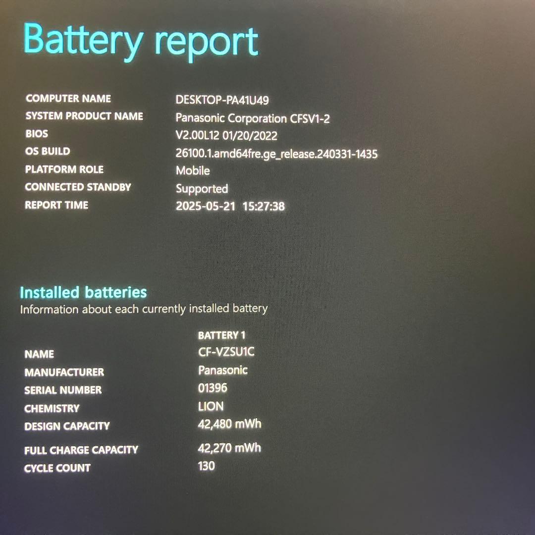 準美品 CF-SV1RDLKS 第11世代 i5 16GB SSD オフィス24