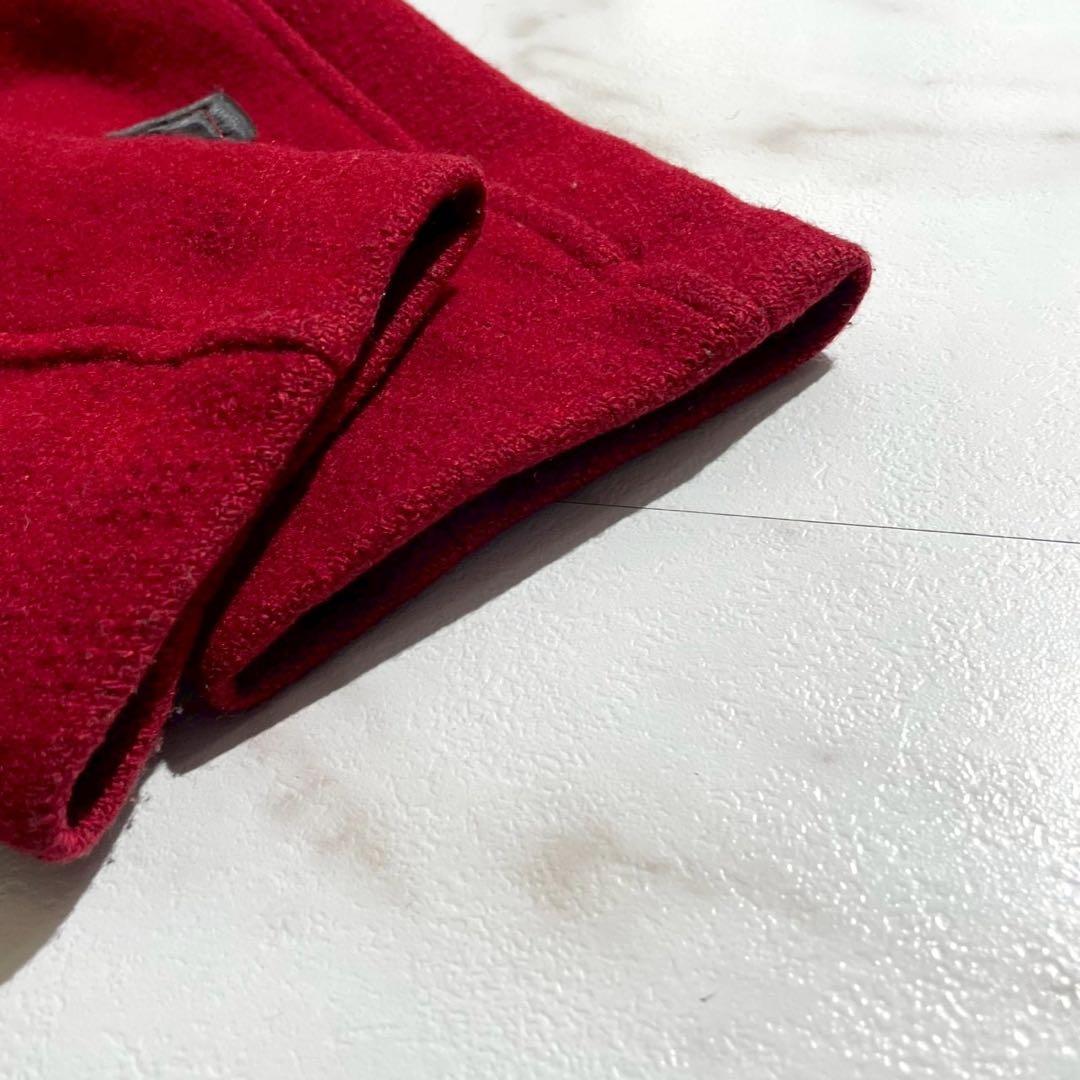 【極美品✨】バーバリーブラックレーベル ピーコート ダブル 希少 赤 M