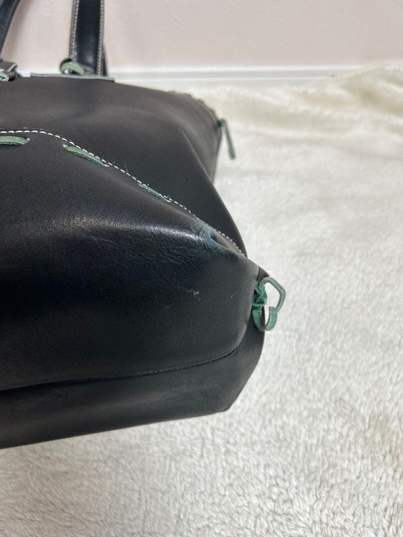 久保田スラッガー✖️ヤクルトスワローズ　グラブトート　大　レザー　ブラック