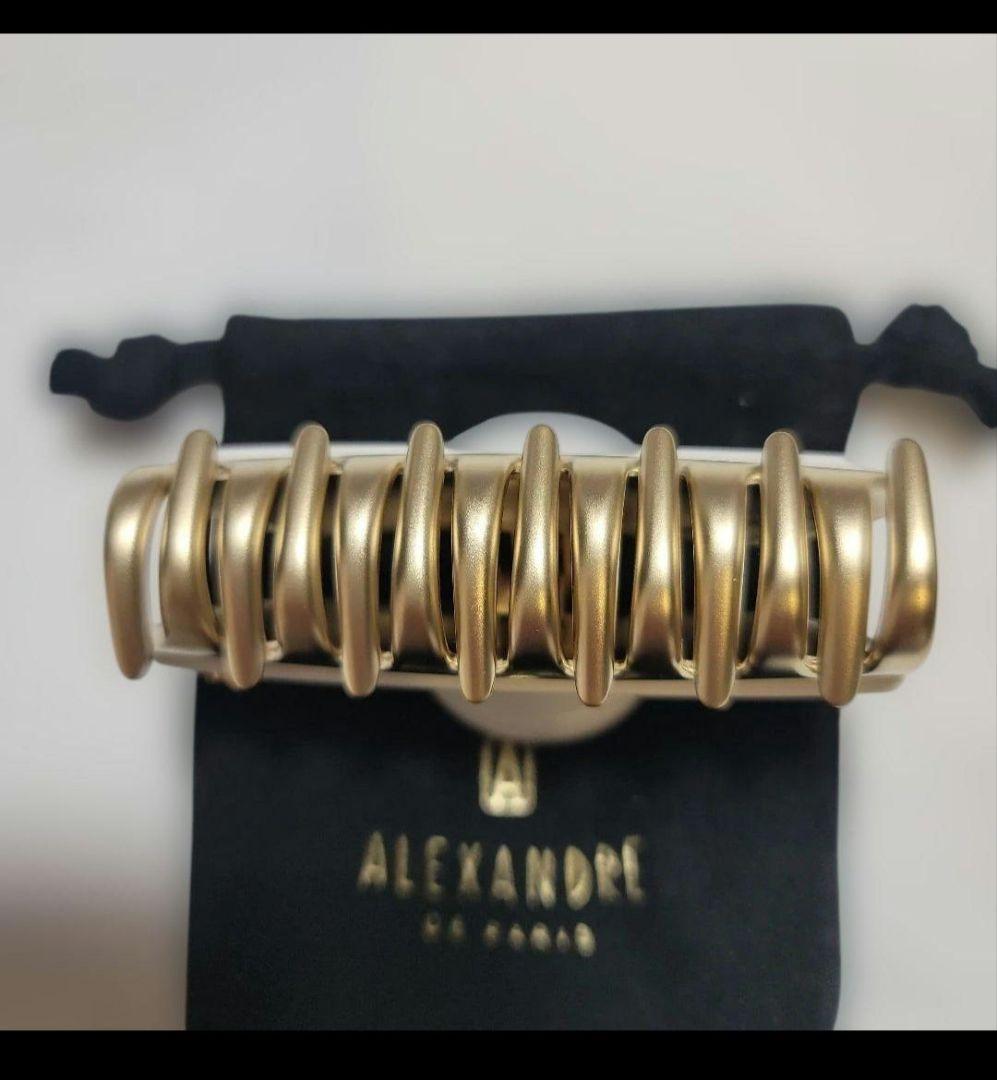 未使用 アレクサンドルドゥパリ ヘアクリップ M ホワイト