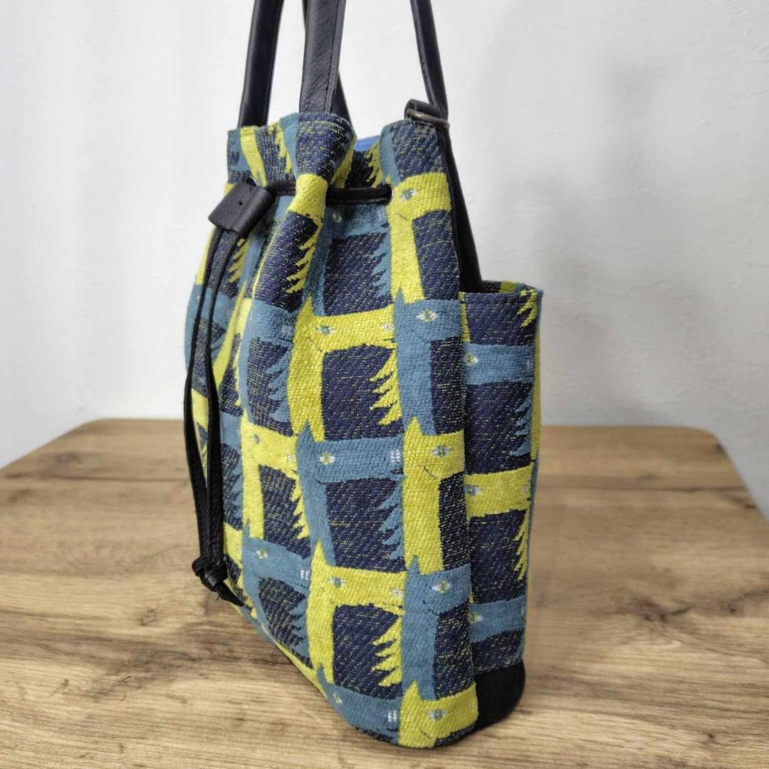 ピュウチャン様　/thoroughbredサラブレットネイビー/巾着Lサイズ