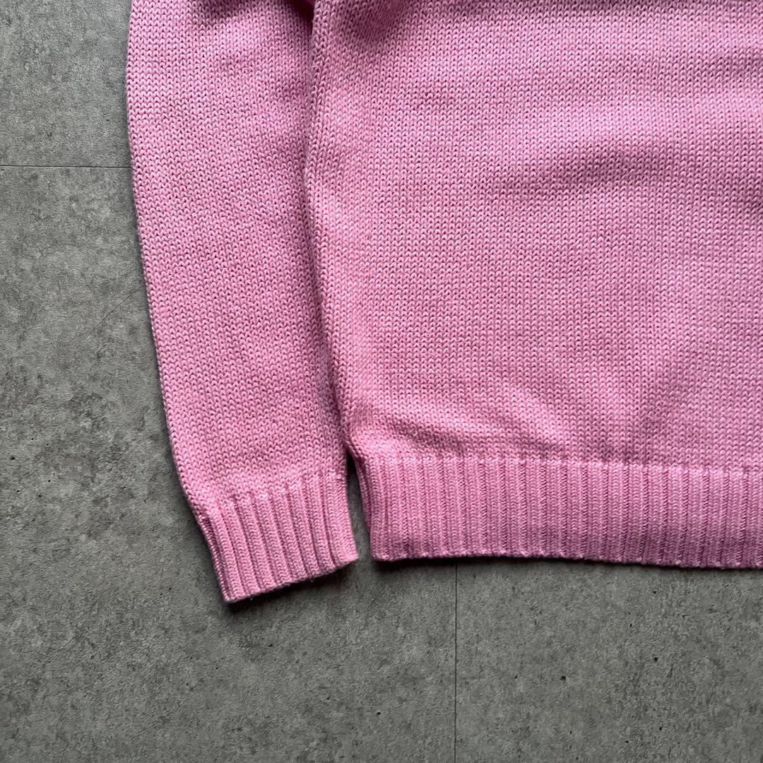 90s Ralph Lauren ポロバイラルフローレン コットンニット ピンク