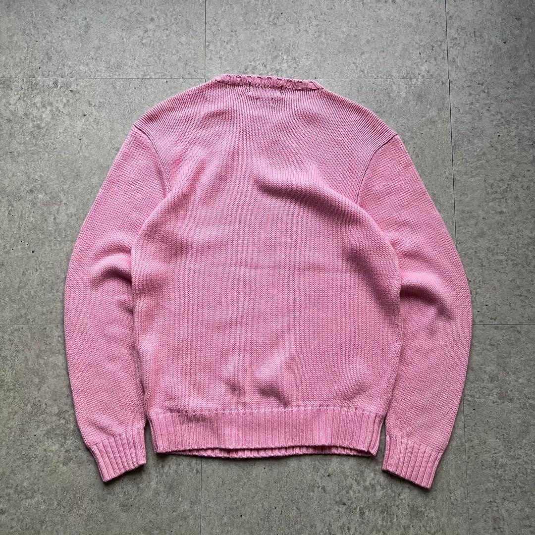 90s Ralph Lauren ポロバイラルフローレン コットンニット ピンク