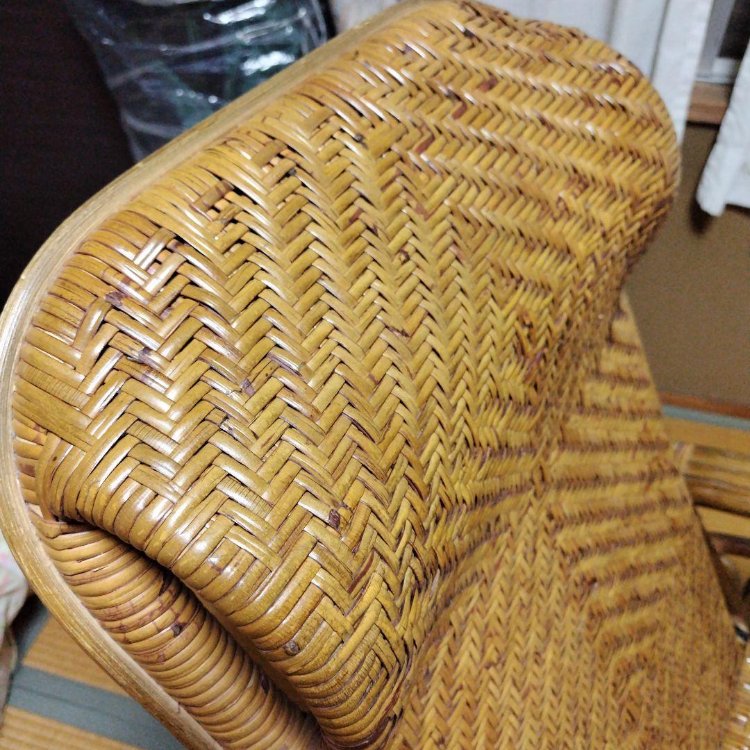 ラタンリクライニングチェア