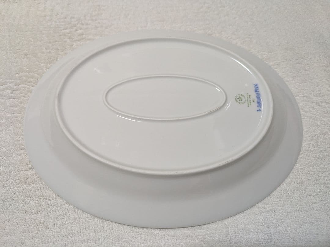新品ロイヤルコペンハーゲンブルーフルーテッドプレイン オーバルディッシュ 30㎝