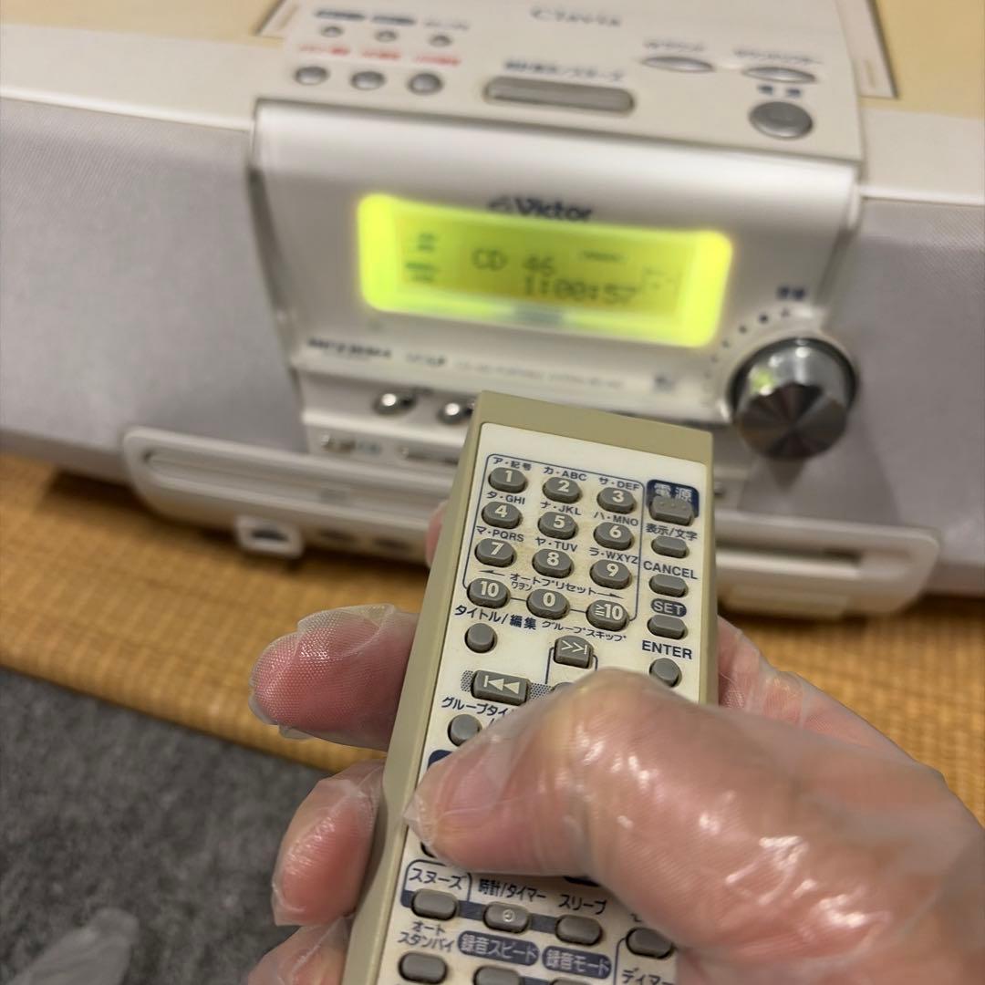 Victor Clavia CD・MD・カセットデッキ　RD-M2-W