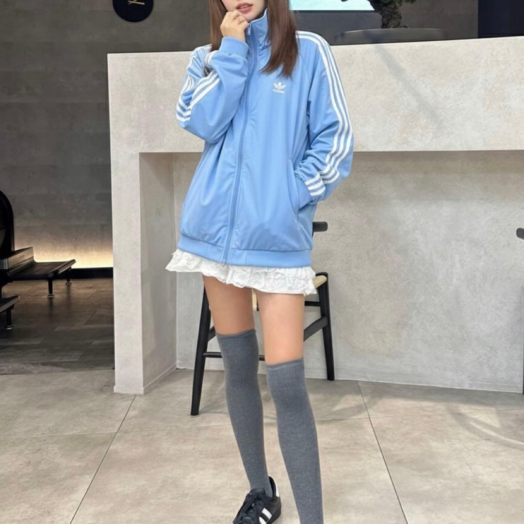 虎之助 アディダス ファイヤーバード トラックトップ セミブルー L