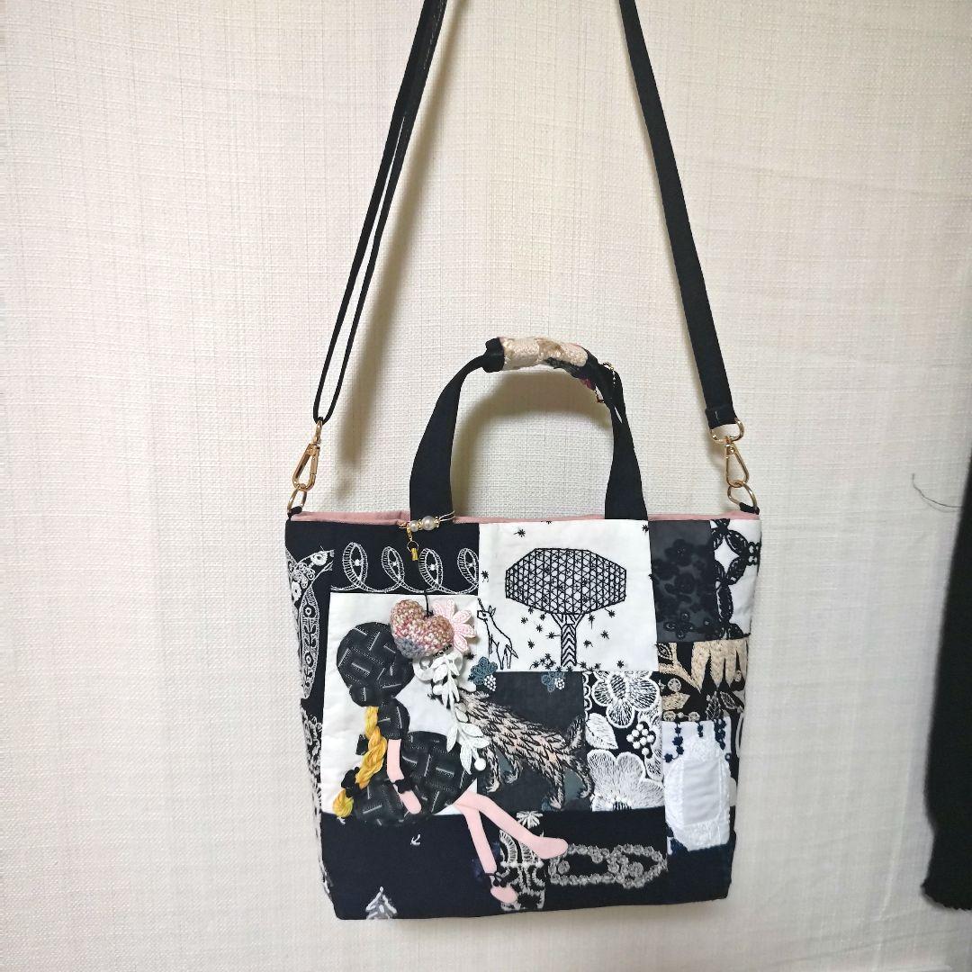 ハンドメイド　ミナペルホネン　　バッグ　スーちゃん