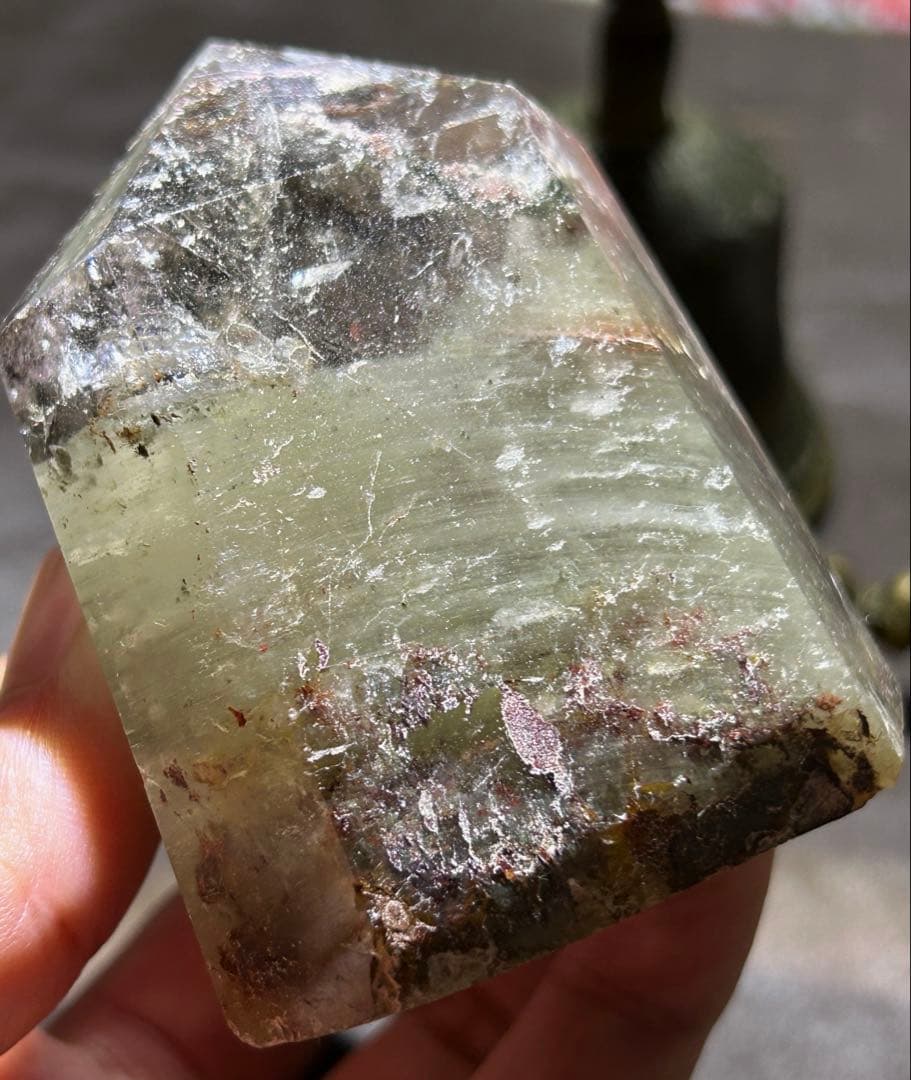 ⭐️別格高級品！帝王秘宝！ガーデンクォーツ　六角柱　原石