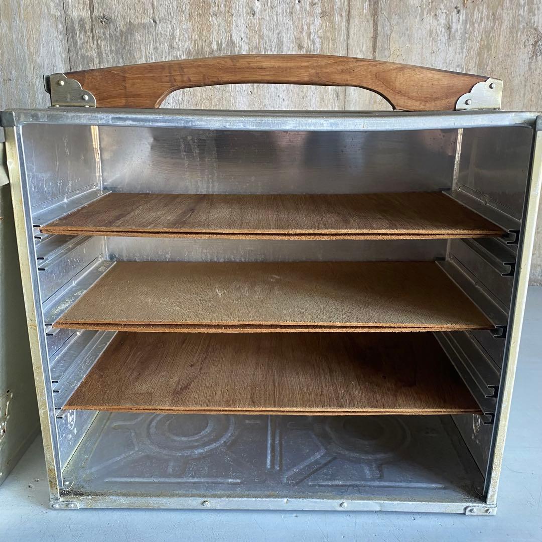 岡持ち　おかもち　横長　大型　昭和レトロ　ヴィンテージ　レトロ　古道具　⑤