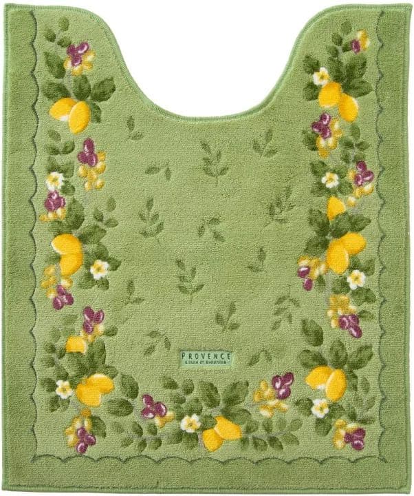 ロング トイレマット 北欧 新品 4点セット レモン グリーン 緑