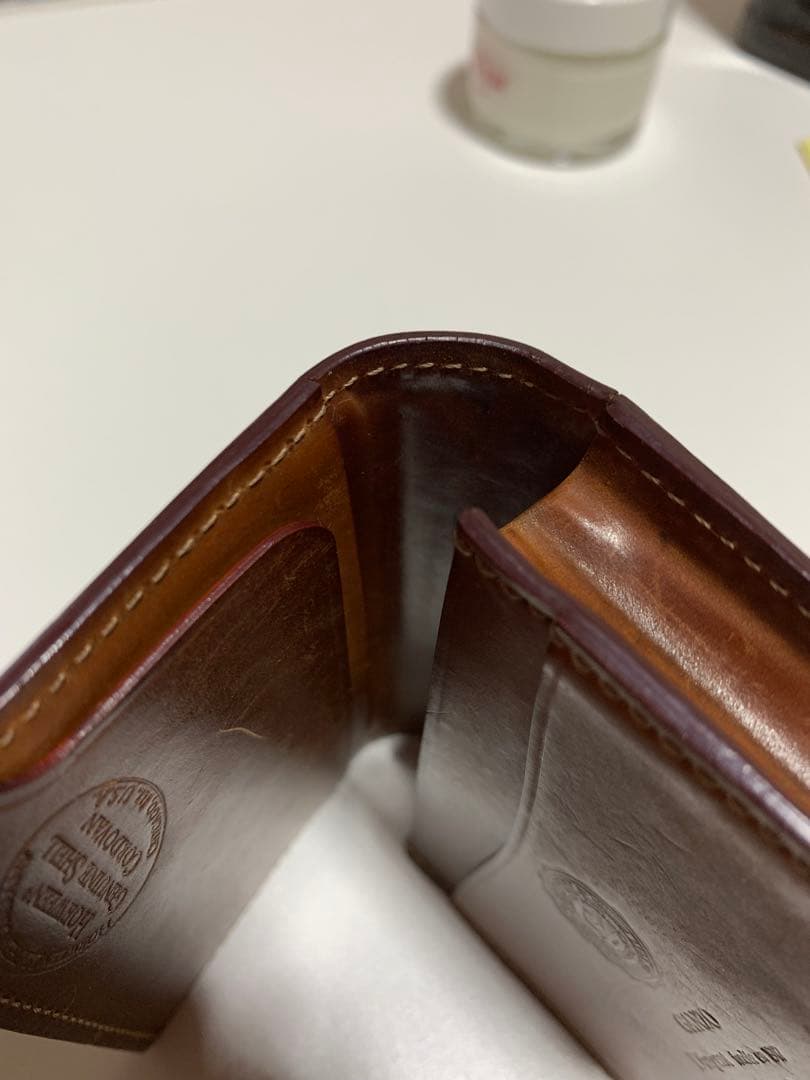 GANZO レザー 名刺入れ 二つ折り