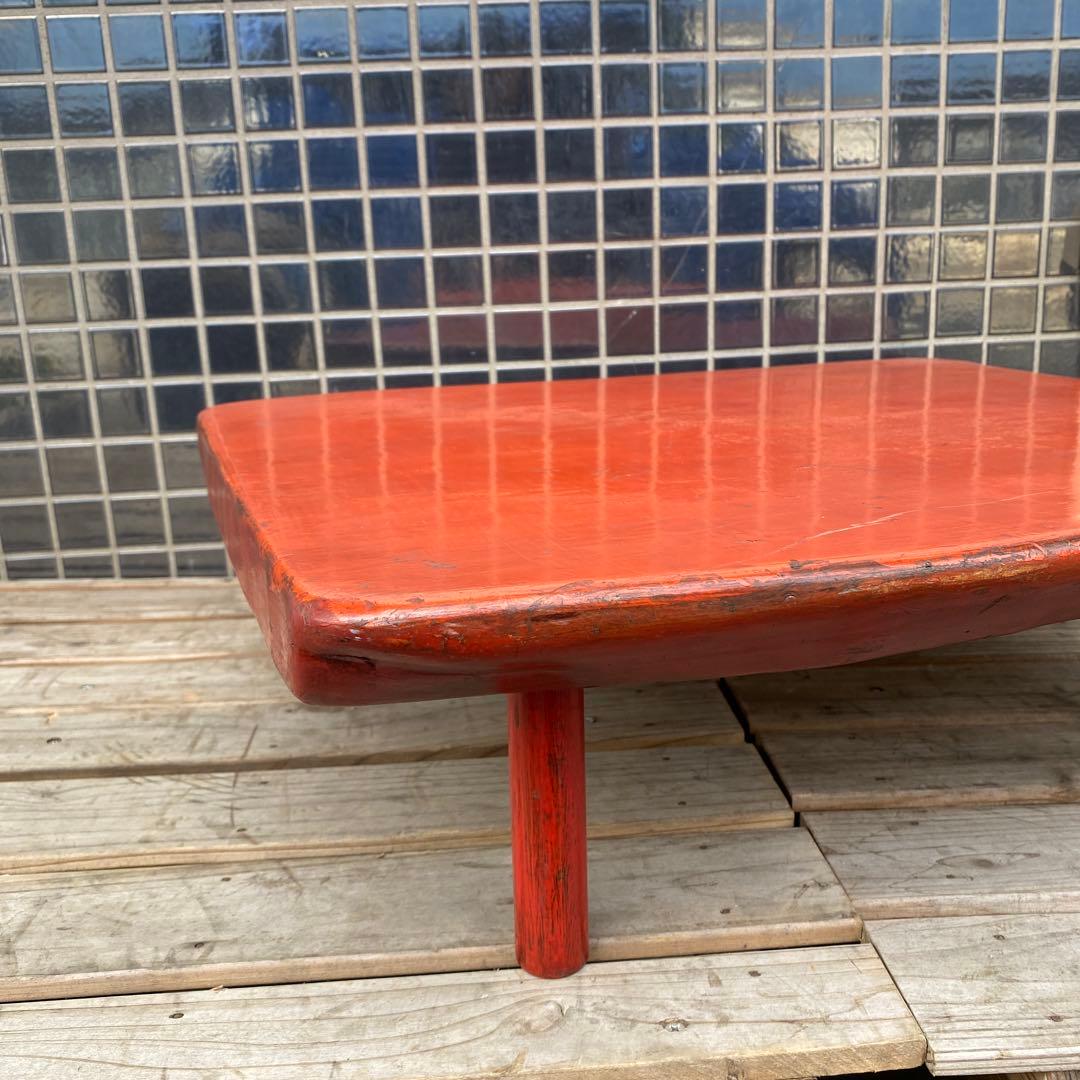 時代物 総漆塗り 座卓 テーブル 骨董品 明治 アンティーク家具