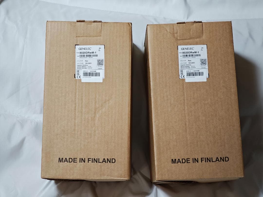GENELEC 8020DRwM RAWフィニッシュ + オヤイデケーブル