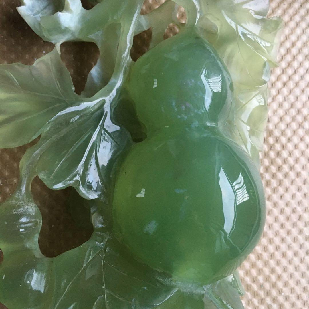 1255 瓢箪　ひょうたん　飾り　置物 石 大理石 水晶 翡翠 ヒスイ