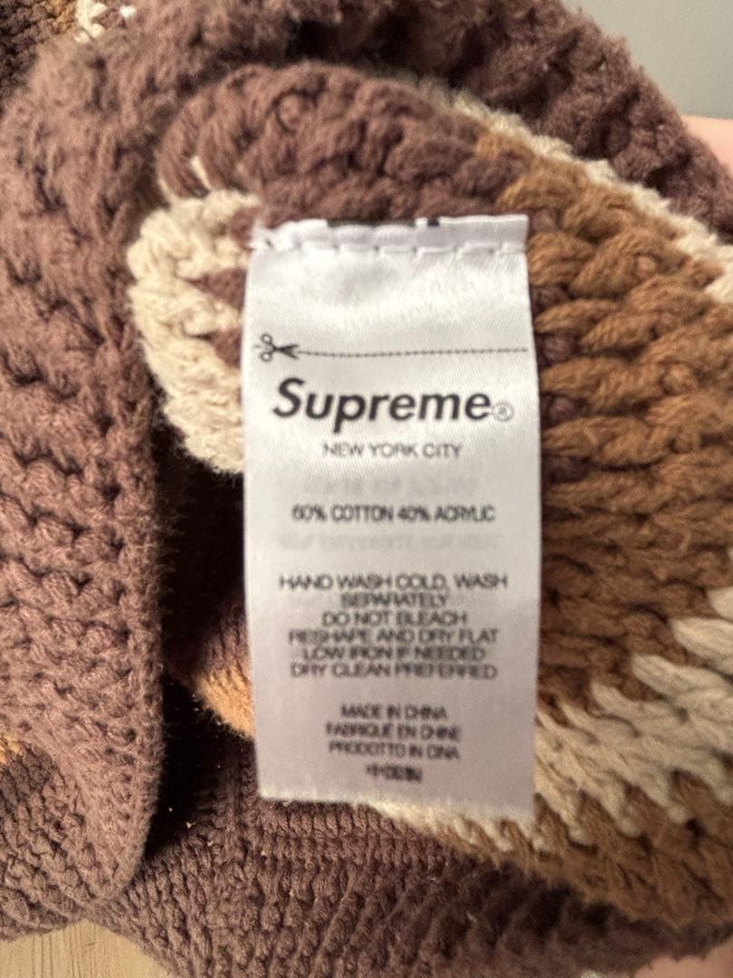 Supreme 2022SS ニットセーター　ブラウン
