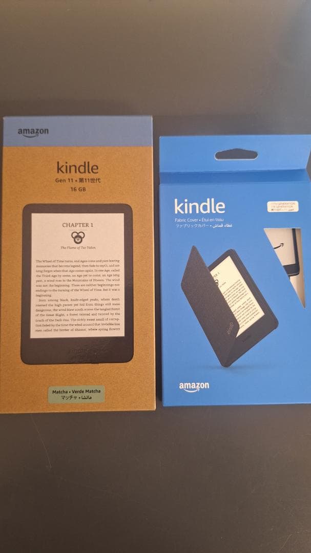 Kindle 11世代 本体 純正カバー付き マッチャ